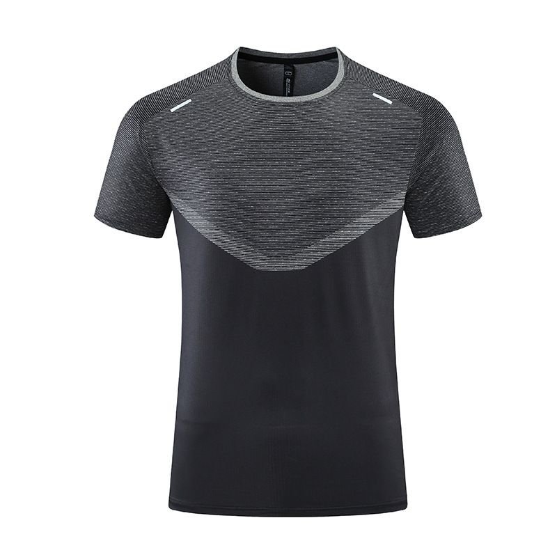 Men Casual Sports Basic Tight Quick Dry Short Sleeve Training T-Shirt
