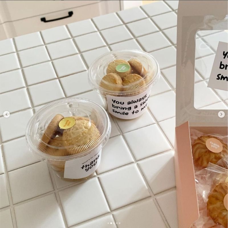 Fashion Candy Color Round Thank You Sticker Sealing Packaging Stickers